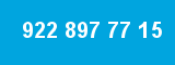 922 897 77 15 922 897 77 15
